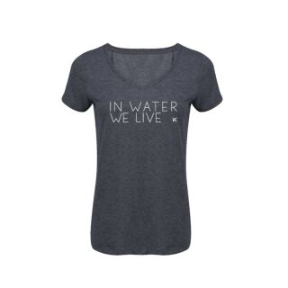 Hiko Damen T-Shirt "in water we live" WS burgundy