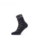 Sealskinz waterproof warm weather ankle sock mit hydrostop S (EU 36 - 38) navy blue/grey/red