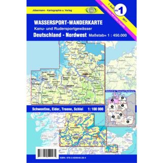 Wassersportwanderkarte Nr. 1, Deutschland Nordwest, 7. Auflage
