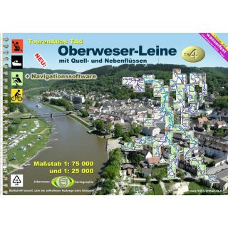 Touren Atlas - Wasserwandern TA 4 - Oberweser -  Leine,...